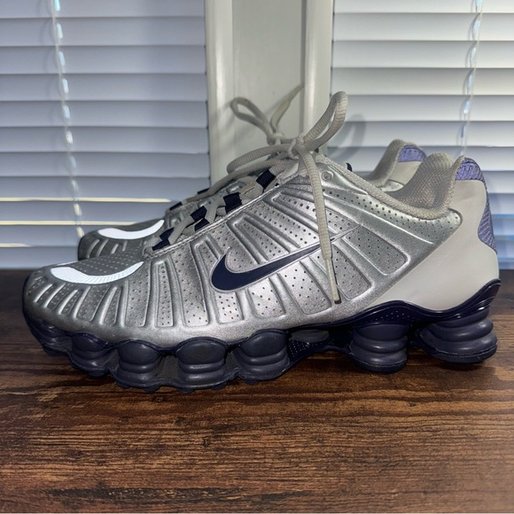 Rare 2012 Nike Shox TLX Platinum/Grape Sneakers/Shoes Women’s 8.5 (488344-001) - Picture 2 of 9